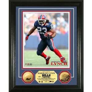  Marshawn Lynch 24Kt Gold Coin Photo Mint: Sports 