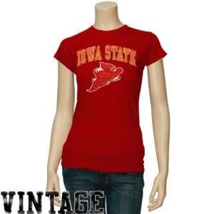 Iowa St University Cyclone Attire : Iowa State Cyclones Ladies Red Big 