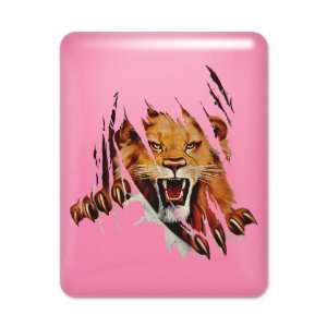 iPad Case Hot Pink Lion Rip Out 