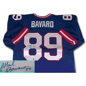 Mark Bavaro New York Giants Autographed Throwback Blue Jersey