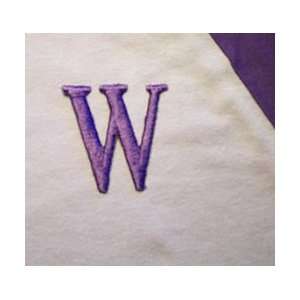 2x2 Purple Iron on Letter W Patch