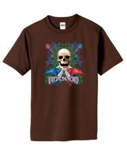 Rock On Guitar Skull T Shirt S 6x  Choose Color  