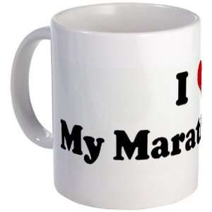  I Love My Marathon Man Humor Mug by  Kitchen 