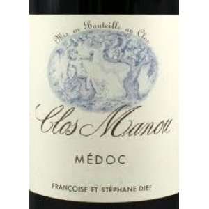  2007 Clos Manou Medoc Bordeaux 750ml Grocery & Gourmet 