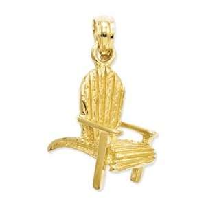 Genuine IceCarats Designer Jewelry Gift 14K Adirondack Beach Chair 