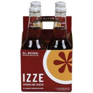 Izze Beverage, Juice Sprkl Birch 4Pk, 48 OZ (Pack of 6)  
