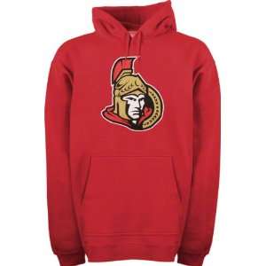  Ottawa Senators Red Old Time Hockey Big Logo Hooded Fleece 