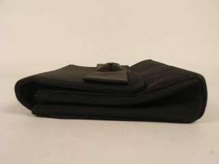 PECK & PECK Black Bow Detail Square Clutch Handbag Sm  