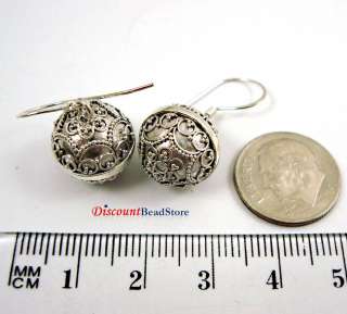 925 Sterling Silver jingle harmony Ball earrings HE1  