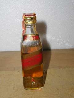 Johnnie Walker RED Mini Bottle Liquor SEALED VINTAGE  