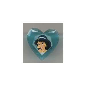  Teal Jewel Heart Ring Cupcake Topper Jasmine (Set of 12): Toys & Games