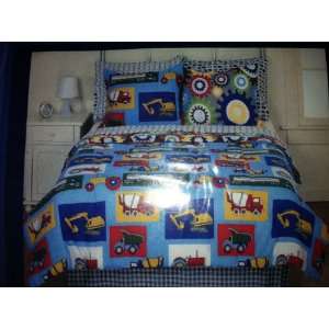  Heavy Machinery Boys Complete Bed in Bag Set ~ Twin