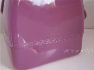   Candy Jelly Rubber Boston Bag Satchel Lilla Orchid Purple NEW  