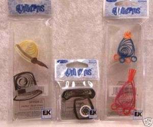 LOT OF 3 QUILLETTES JOLEES QUILLING STICKERS HATS/PHONE  