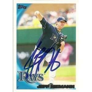 Jeff Niemann Signed Tampa Bay Rays 2010 Topps Card:  Sports 