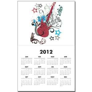    Calendar Print w Current Year Rock Guitar Music: Everything Else