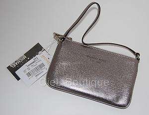 NWT New Authentic MICHAEL KORS Saffiano Leather Wristlet Wallet 