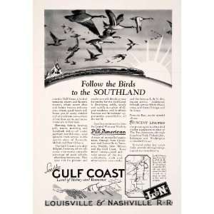  1927 Ad Gulf Coast Louisville Nashville Railroad Canada 