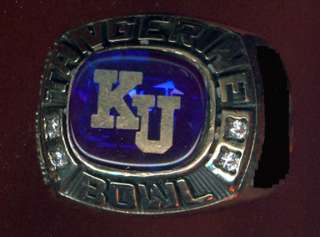 2003 Kansas Jayhawks TANGERINE BOWL Ring 10k Collectors MUST L@@K 