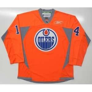 Jordan Eberle Edmonton Oilers Orange Reebok Premier Jersey   Medium