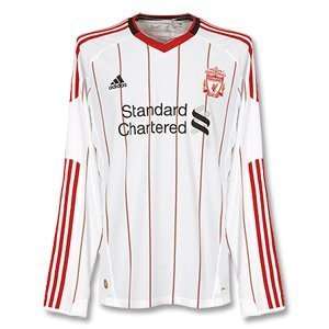  Liverpool Away Long Sleeved Soccer Shirt 2010 11 Sports 