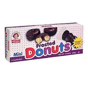Little Debbie Snacks Mini Donuts Frosted, 6 Packets Per Box (Pack of 6 
