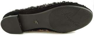 KENNETH COLE Exclusive 925 SPARKLE N SHINE Black Beaded Womens Flat 