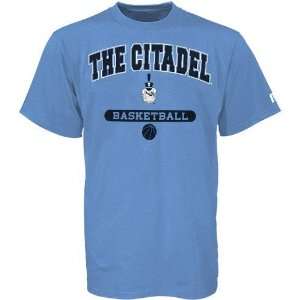   Citadel Bulldogs Light Blue Basketball T shirt: Sports & Outdoors