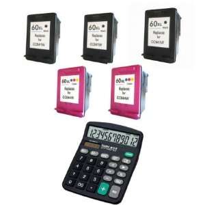   color) + free D@J 12 digit solar calculator (5 pack): Office Products
