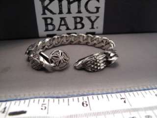 King Baby Stgerling Silver Eagle Bracelet  