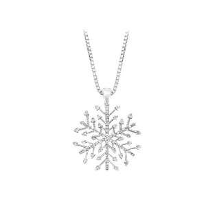   ct. Diamond Snow Flake Pendant with Chain: Katarina: Jewelry