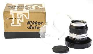 Vintage Nikon Nippon Kogaku 10.5cm F/2.5 Aid Lens With Original Box 