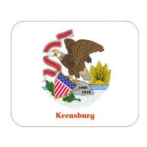  US State Flag   Keensburg, Illinois (IL) Mouse Pad 