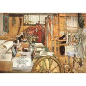  FRAMED oil paintings   Carl Larsson   24 x 16 inches 
