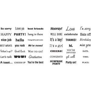  All Occasion Magnetic Stamp Sayings // Making Memories 