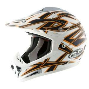    Vemar VRX7 Snake Full Face Helmet Large  White: Automotive