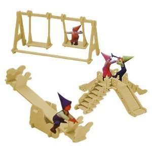  Como Children Wooden Kiddies Playground Model 3D Puzzle 