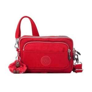  Kipling AC2491 Multiple Belt Bag / Shoulder Bag Red 