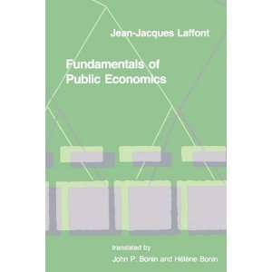   of Public Economics [Paperback] Jean Jacques Laffont Books