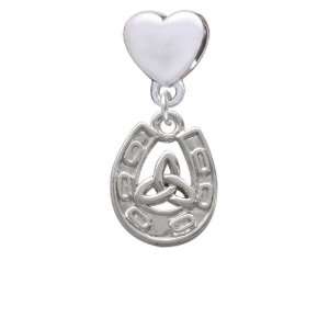   with Trinity Knot European Heart Charm Dangle Bead [Jewelry]: Jewelry