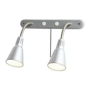  Wall/ Lamp Double, Silver Color: Home Improvement