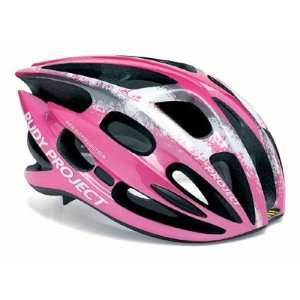 Rudy Project Kontact Road Cycling Helmet   Pink/White/Titanium  