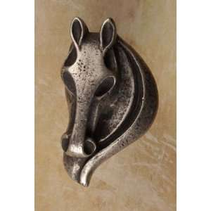 Stallion Horse Pewter Knob/Pull (Facing Right)