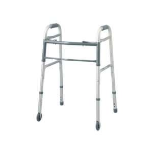   Medline TWO Button Folding Walker with Wheels: Everything Else