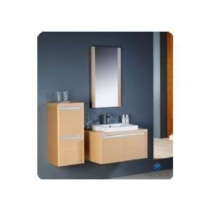   Modern Bathroom Vanity w/ Side Cabinet & Mirror: Home Improvement