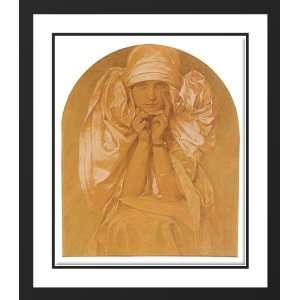 Mucha, Alphonse Maria 28x34 Framed and Double Matted Portrait of the 
