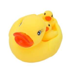  Cute Baby Bath Toys Rubber Race Duck Yellow: Health 