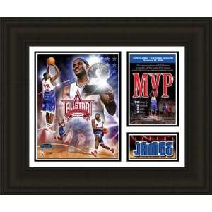  Framed LeBron James 2006 All Star MVP Milestones and 