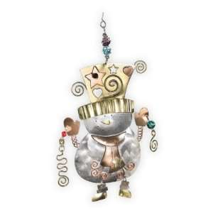   Imports Magical Snowman Metal Fair Trade Ornament: Home & Kitchen