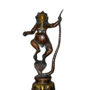   Over Cobra Hindu God Ganesh Brass Statue India 11 Inch: Home & Kitchen